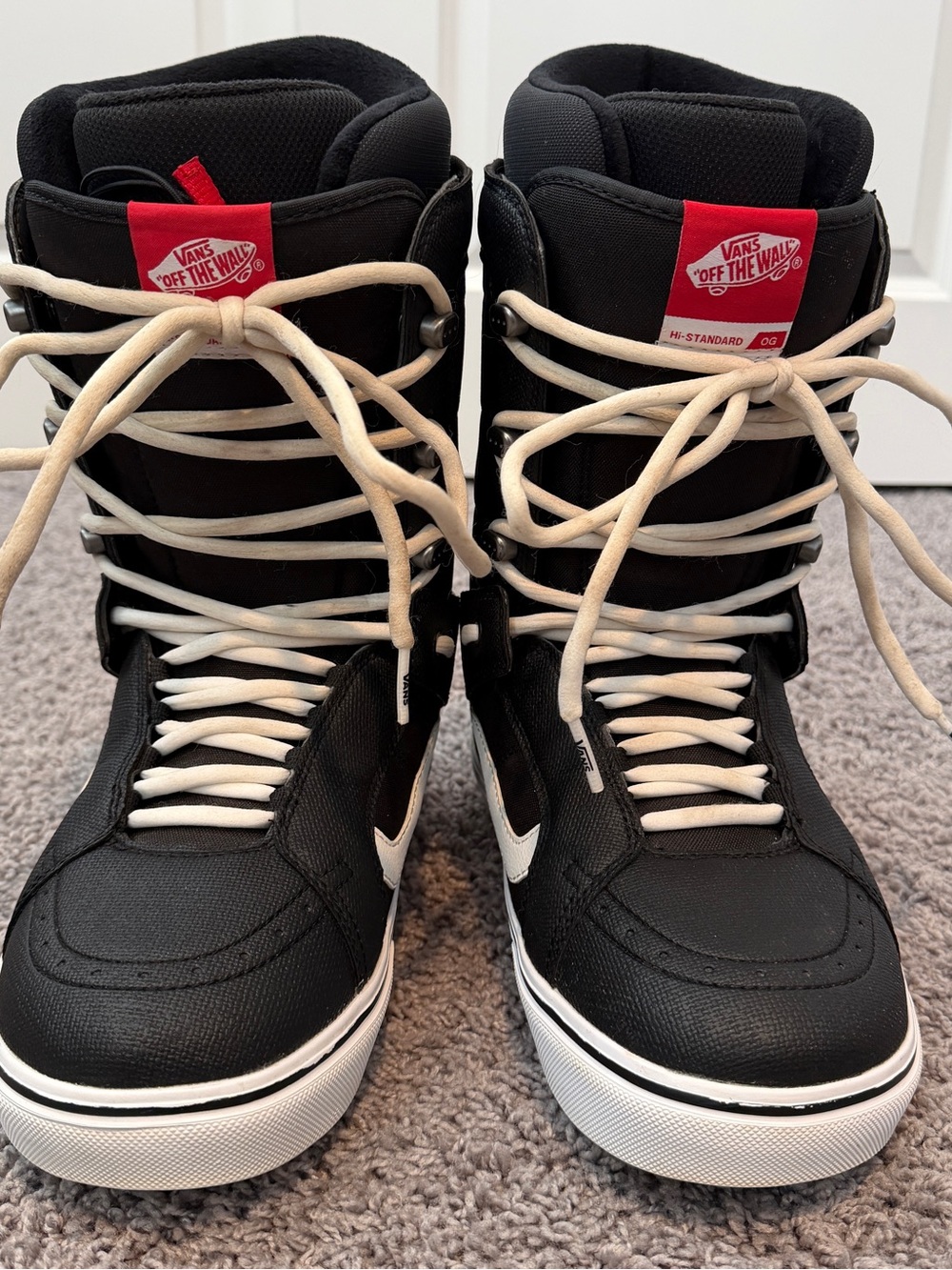 Vans Black & White Hi-Standard OG Snow Boots